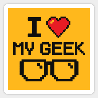 Geek love Sticker